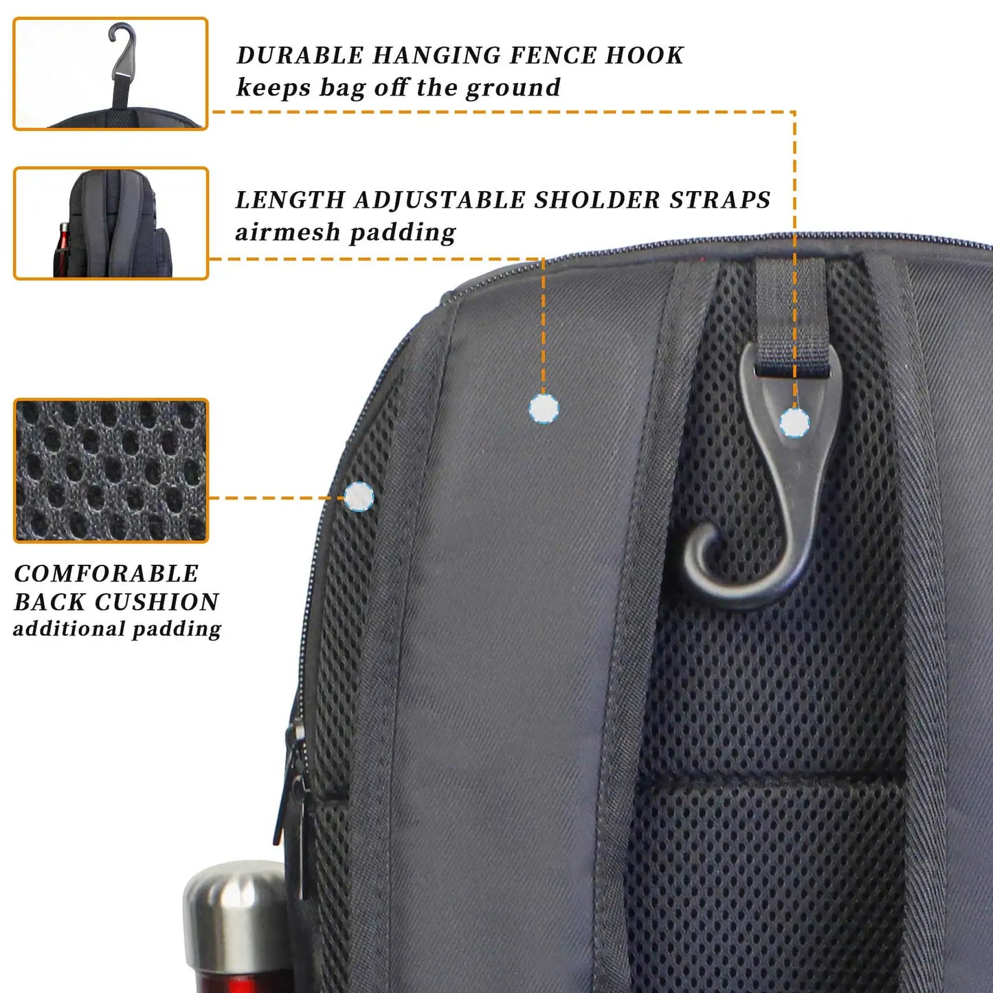 Large Capacity Pickleball Paddle Bag